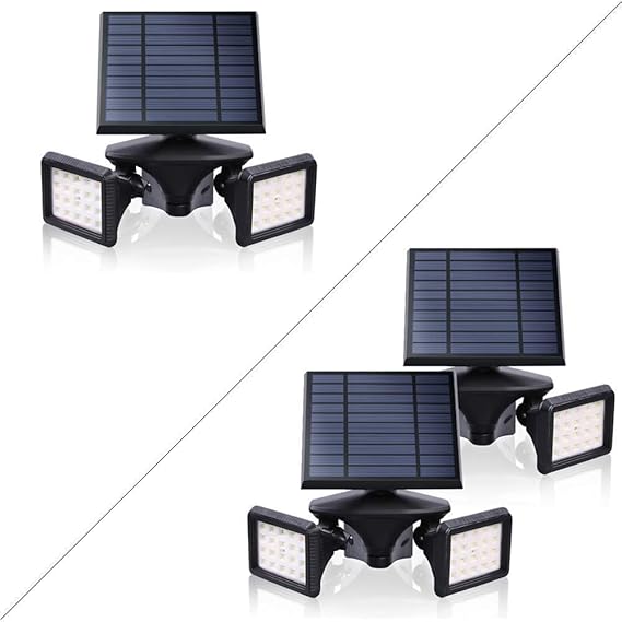 Dusk to Dawn Outdoor Solar Lights, Motion Sensor Detector, 3Pack