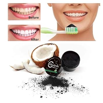 Aktivkohlezähne, Holzkohlepulver, natürliche Aktivkohlezähne, Aktivkohlepulver, Minzgeschmack