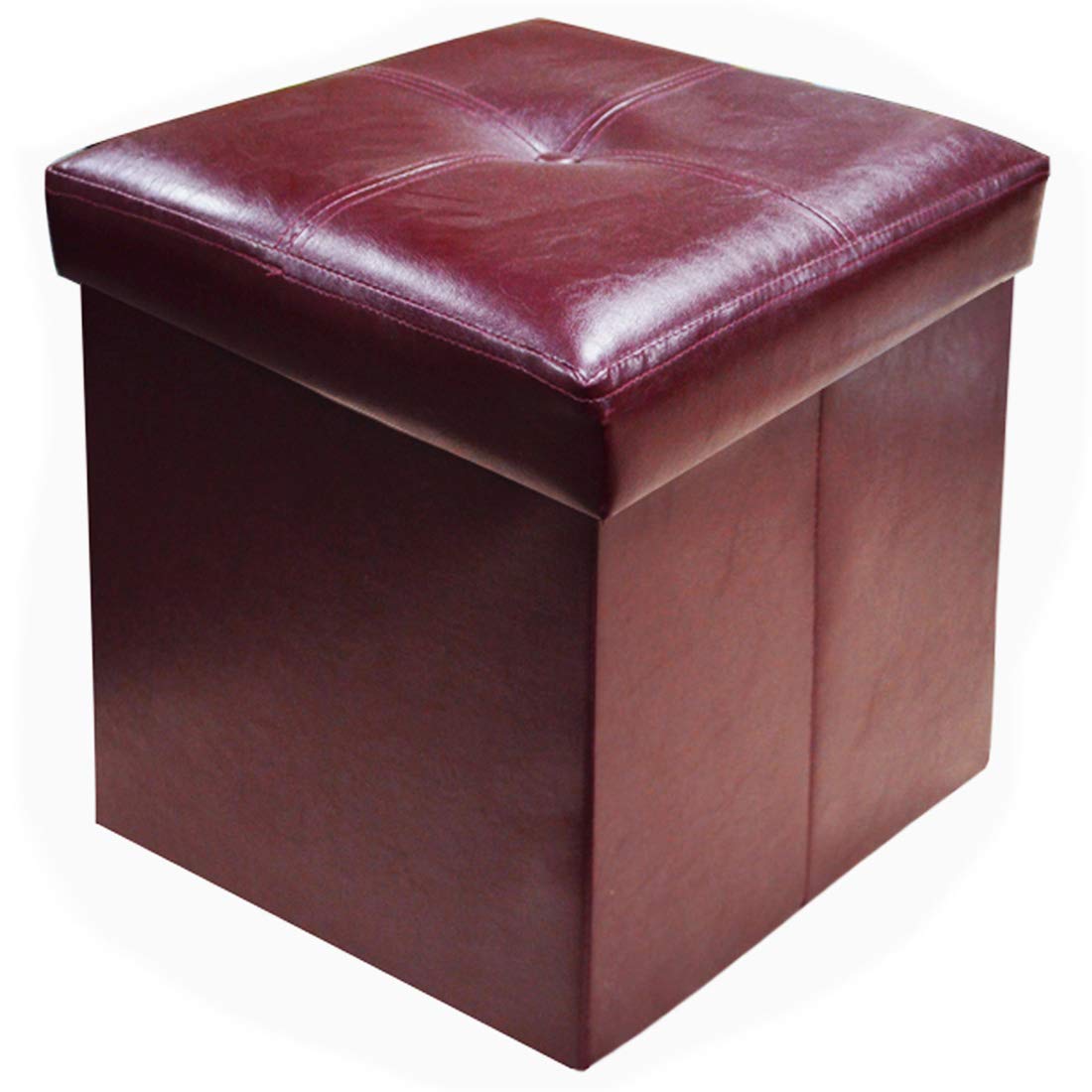 Best faux leather storage bench ottoman