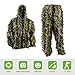 PELLOR Ghillie Suits, 3D Leafy Ghille Suit for Youth Boys, Hooded Hunting Airsoft Camouflage Gillies Suits
