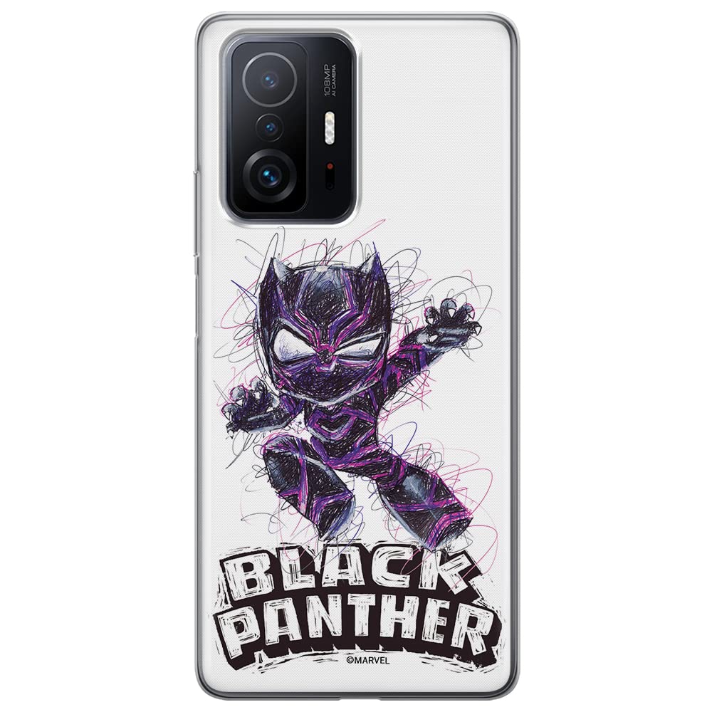 ERT GROUP mobile phone case for Xiaomi 11T 5G / 11T PRO 5G original and officially Licensed Marvel pattern Black Panther 017 optimally adapted to the shape of the mobile phone, case made of TPU