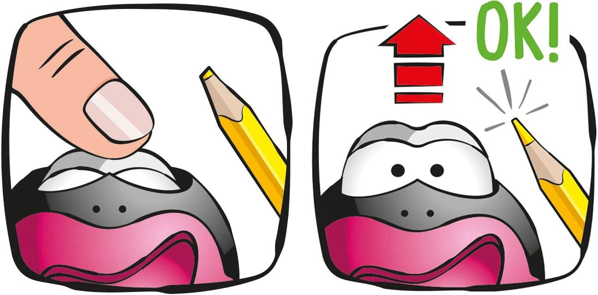 Buy Maped Croc Croc Frog-Shaped Pencil Sharpener: The Eyes Pop Open Once The Pencil Is Properly Sharpened - Set Of 3 - Assorted Colors - 017710 Online At Best Prices In India - View #6