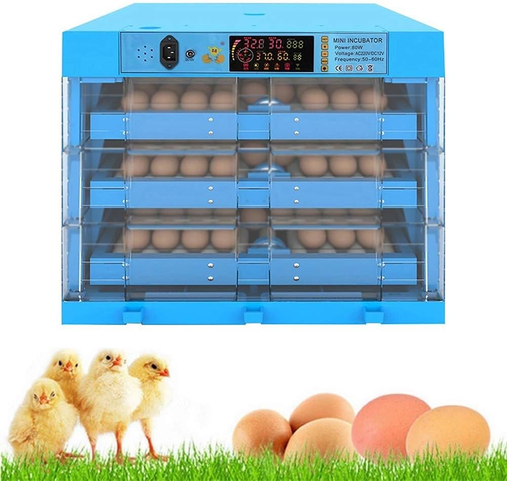 ZFFEgg Incubator Automatic Turning 192 Eggs Poultry Hatcher for Hatching Chickens Ducks Goose Birds Quail Humidity Temperature Control