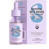 Lemme Irish Sea Moss Organic Liquid Drops with Vitamin D3 and Biotin for Trace Mineral Support, Immunity, Hair, Skin & Nails, Brain Health - Gluten & Sugar Free, Non GMO, 1 oz, 30 Servings