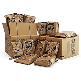 MRE Meals Ready to Eat A and B bundle cases 2027 inspection. Genuine Military US surplus emergency food bulk supply full box with heater (A and B bundle (menus 1-24))