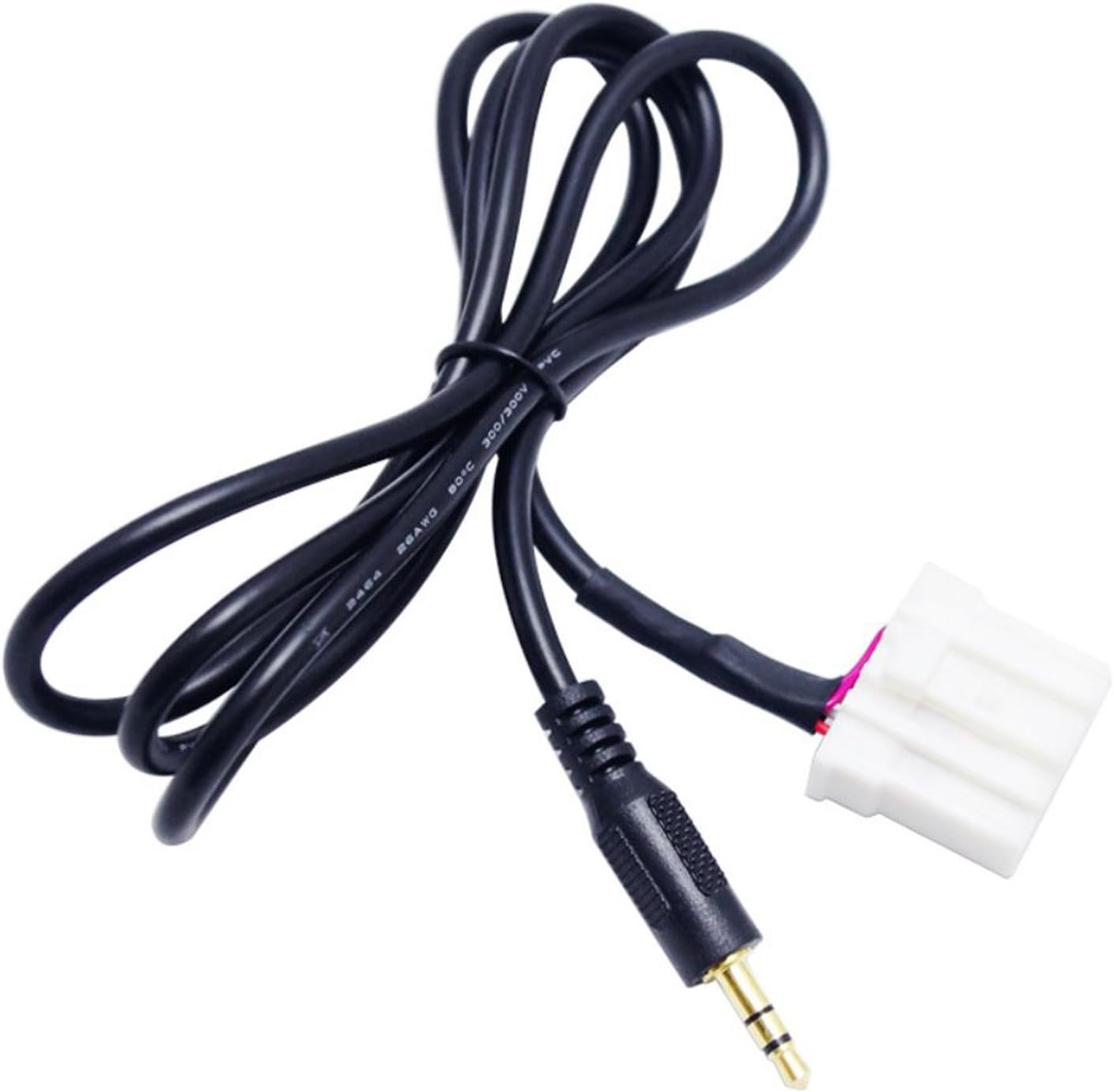 eKoi New Car 3.5 mm Universal AUX Audio CD Mp3 Radio Fm Interface Adapter Cable Wire For Mazda 2 3 5 6 2006 2013