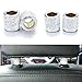 Car Headrest Collars, YINUO 4 Pack Crystal Car Seat Headrest Decoration Charms For Auto Car Truck SUV Vehicle - Silver