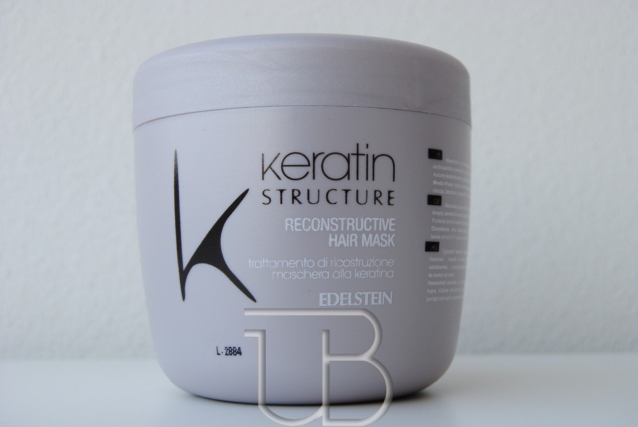 EDELSTEIN s.n.c. Keratin Structure Hair Mask 500 ml Reconstruction Mask for Damaged or Chemically Treated Hair