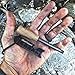 überleben Zünden Fire Starter | 5/16”, 3/8” or 1/2” Thick Bushcraft Fire Steel with Handcrafted Wood Handle | 12,000-20,000 Strikes | Traditional Survival Ferro Rod | Neck Lanyard