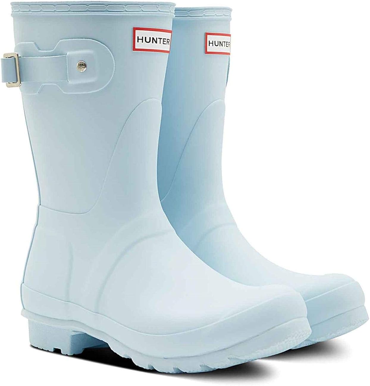Hunter Woman Original Short Rubberboot Boat Blue Amazon.co.uk Shoes