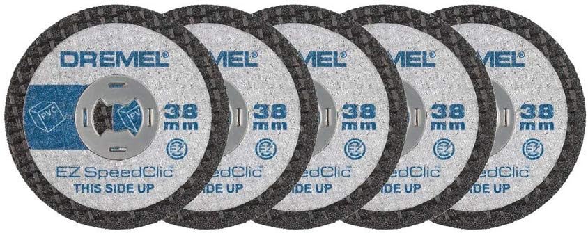 Dremel SC476 SpeedClic Cutting Wheels Multi Pack, Rotary Tool Accessory Kit of 5 Cutting Discs