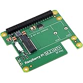 Official Pi PCIe to M.2 HAT for Raspberry Pi 5, HAT + Standard, Supports NVMe Protocol M.2 Solid State Drive 2230/2242 High-S