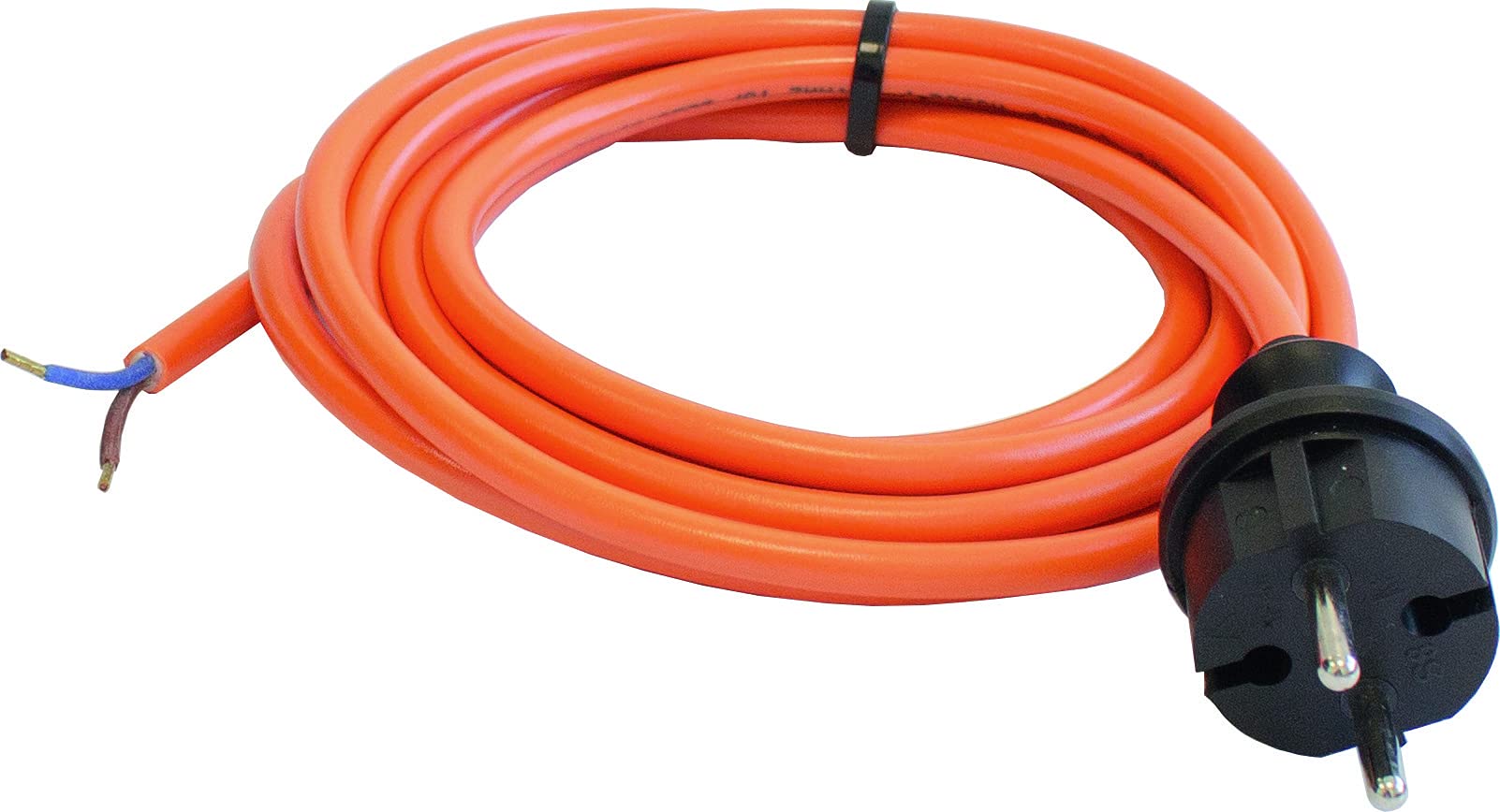 Schwabe 70917 Construction site Cable roll, 5 m, H07BQ-F, 2x1.5 core, IP44, Orange