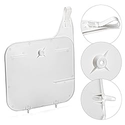 Front Number Plate Plastic White Compatible with