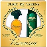 Ulric De Varens VARENSIA - Eau De Parfum for Women 2pcs Set- Earthy, Fruity, Floral Scent - Notes of Lotus Flower, Clove Raspberry, & Vanilla- Fruity & Floral- 1.7 Fl Oz + 4 Fl Oz Deodorant Spray