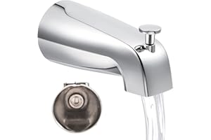 Universal Tub Spout with Diverter - Bathroom Bathtub Faucet Compatible, Metal Thread Shower Diverter