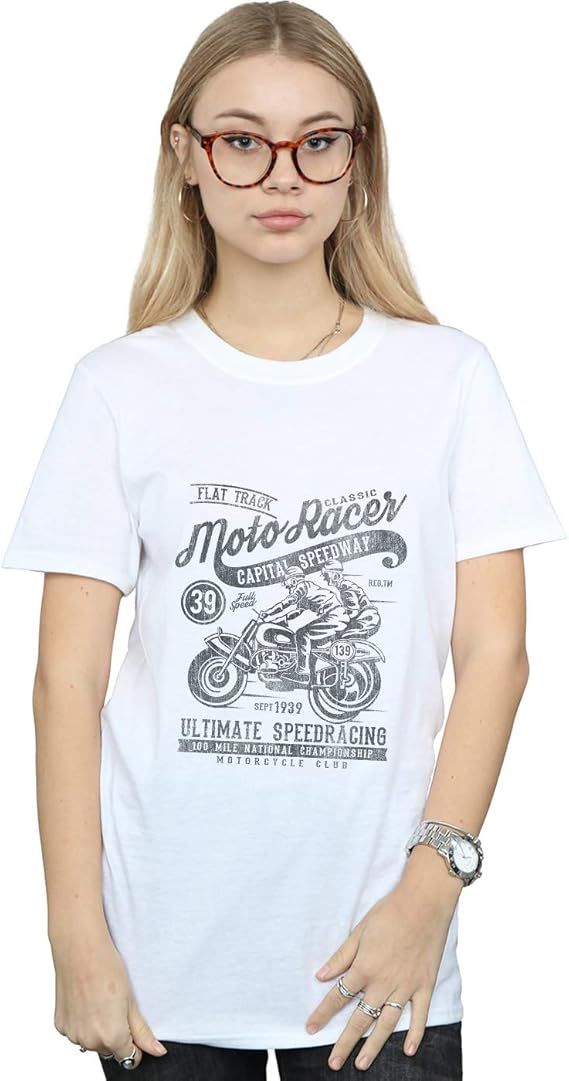 camisetas mujer motera