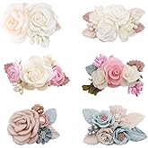 Flower Hair Clip BFNAAgirl Baby Girl Hair Bows Exquisite Hair Accessories Alligator Clips for Infants Toddlers Teen Kids Gift 6pcs/set