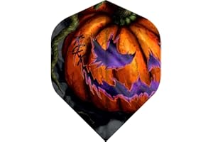 GENERIC Designa Halloween Pumpkin King Horror Show Dart Flights (3 Sets - 9 Flights)