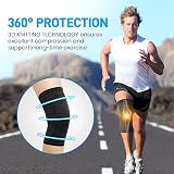 AVIDDA Knee Support Brace 2 Pack Compression Knee Sleeves Arthritis Pain view 3