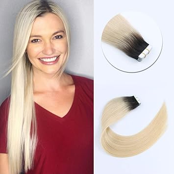 Amazon Com Sixstarhair Tape In Hair Extensions Skin Weft