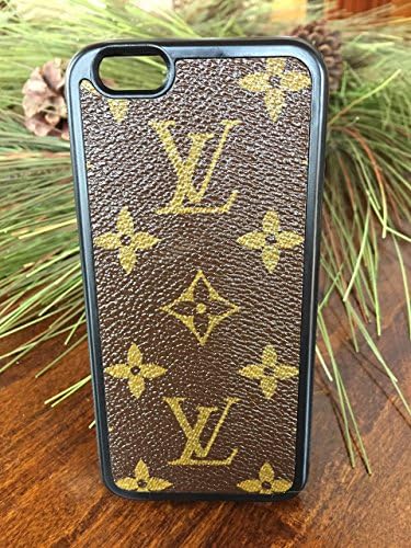 Handmade iPhone 6 case covered with repurposed Louis Vuitton canvas