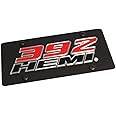 Eurosport Daytona - Compatible with Hemi 392 Black Stainless Steel License Plate