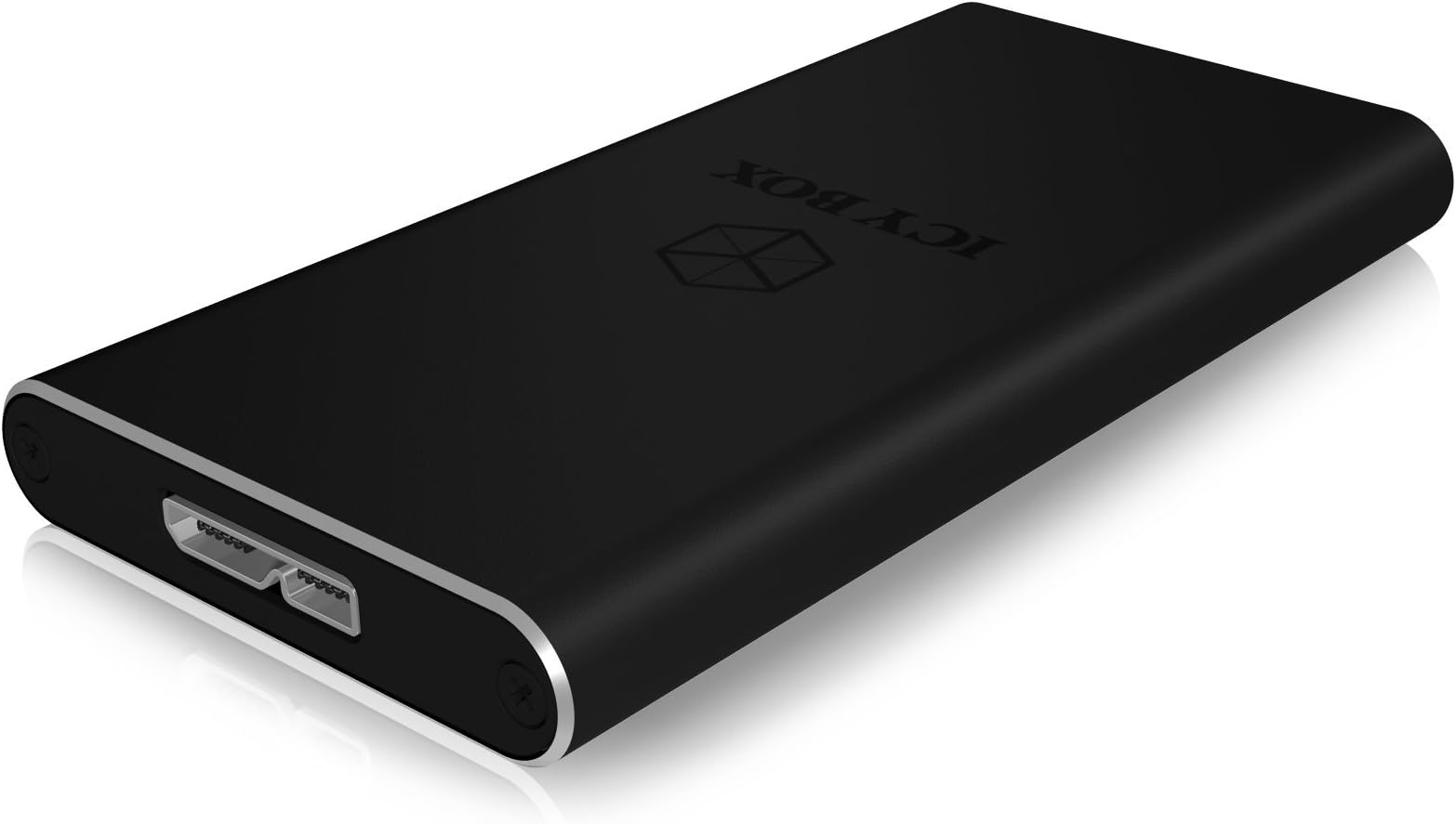 Icy Box External enclosure for 1.8'' mSATA SSD, USB 3.0, Black