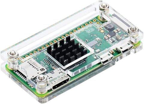 FHJZXDGHNXFGH Pi Zero Case Raspberry Pi Zero 4 In Kit Estuche de acrílico para Raspberry Pi Zero W y Pi Zero 1.3 (acrílico Transparente)