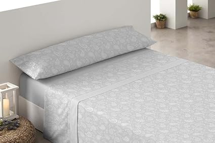 Cisne Rojo Juego Sabana Polar, Gris, 105 x 200 cm: Amazon.es: Hogar