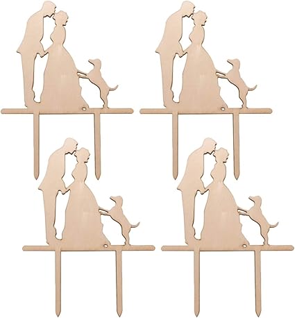 Heallily 4 Pezzi Toppers Torta Nuziale Mr E Sig Ra Lettera In Legno Toppers Cupcake Plettri Per Decorazioni Di Fidanzamento Di Fette Di Legno Da Sposa Anniversario Amazon It Casa E Cucina
