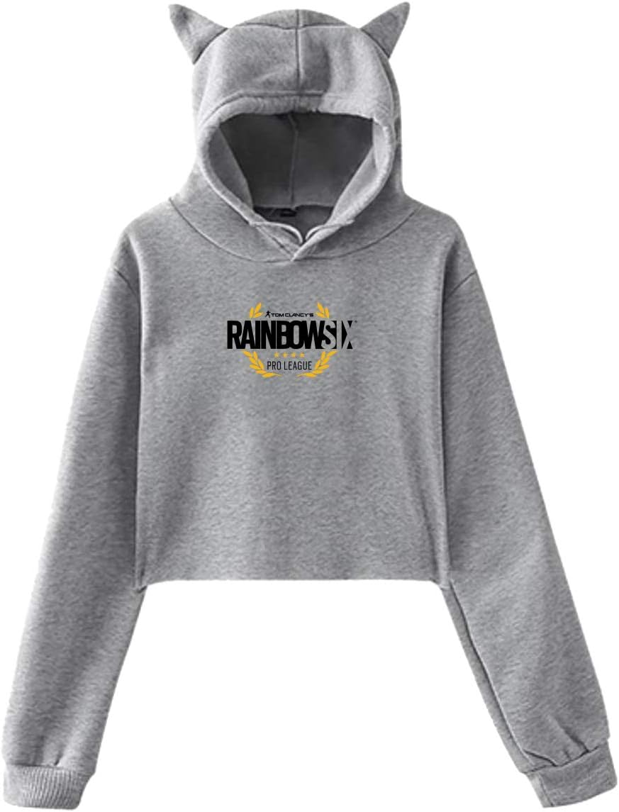 Rainbow Six Siege Lady Cat Ear Hoodie Sweater Long Sleeve Cute Hoodie Outwear