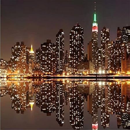 Lqwx Wallpaper Bustling City Lights Bright Night Living Room