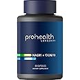 ProHealth NADH + CoQ10 - Boost NAD | 60 Day Supply | Pure NADH 25 mg, CoQ10 100 mg | 60 Acid Resistant Capsules | Energy | Focus | ATP Production