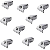 AIAS Bass Drum Claw Hooks &ndash; Heavy Duty Drum Hardware Replacement Parts for Securing Bass Drum Hoops (10 Pack, Chrome)