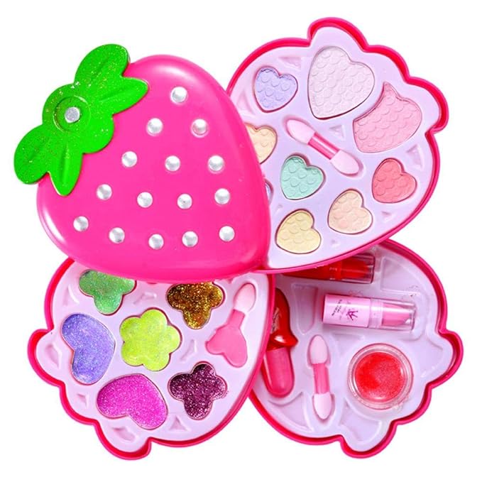 Us 15 24 50 Off Kids Makeup Toys Girls Games Baby Cosmetics Pretend Play Set Hairdressing Make Up Beauty Toy For Girl Developing Game In Beauty