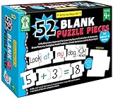 Carson-Dellosa Write-On/Wipe-Off: 52 Blank Puzzle Pieces (846039)