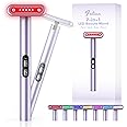 Light-Therapy-Wand, Red Light Therapy for Face and Neck Facial Wand 7 in 1 Led Beauty Wand Red & Blue Rejuvenation Face & Eye Massager Skincare Tool