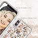Maxdara iPhone X XS Glitter Case, Glitter Shell Gold Foil Sparkle Luxury Bling Ultra Slim Protective TPU Bumper with Hard Back Durable 2 in 1 Pretty Fashion Girls Case for iPhone X XS 5.8 inch (Gold)