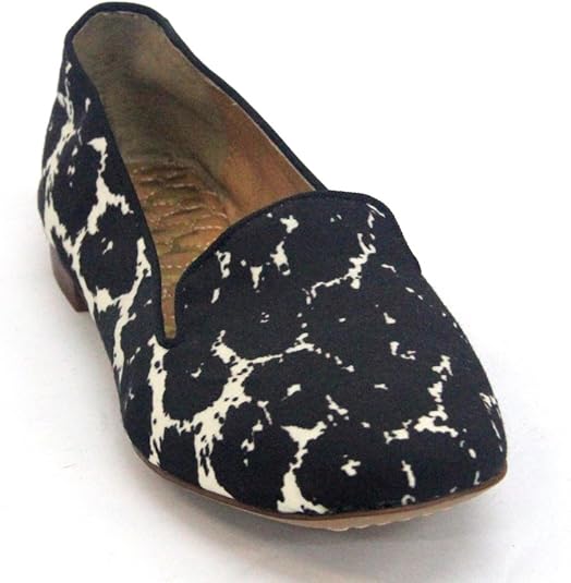 Sam Edelman Black And White CowPrint SlipOn