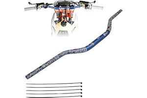 PRO CAKEN Universal 7/8" 22mm Handle Bar for CRF KLX KX LTR TRX SX SXF EXC XCW Motocross Pit Dirt Bike Scooter ATV Quad Bike Grizzly Hawk 250 Bicycles Blue