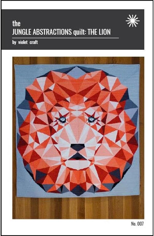Violet Craft Jungle Abstractions The Lion Qlt Ptrn JungleAbstractionsTheLion Pattern