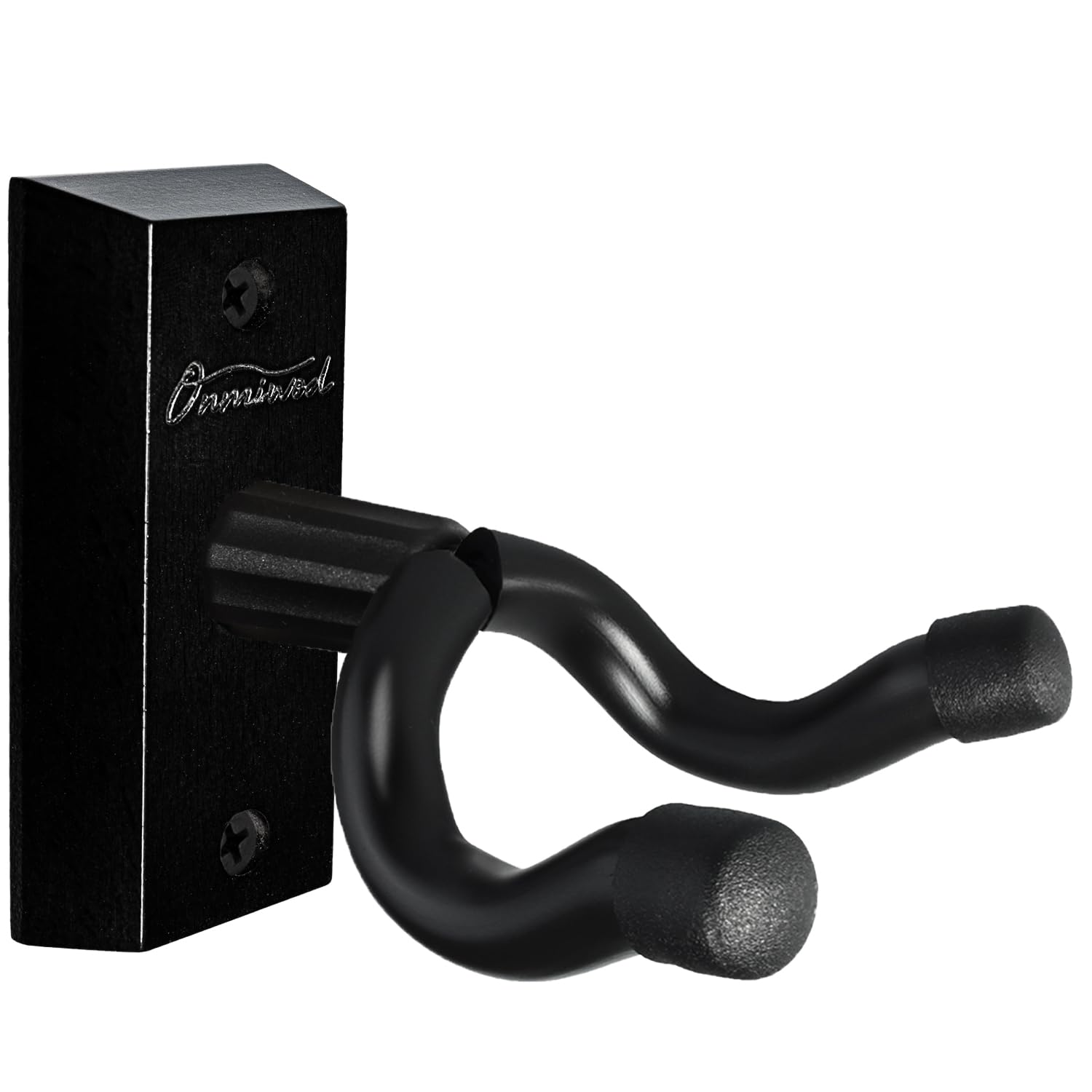 Onmiwod Guitar Wall Mount, Real Hardwood Guitar Hanger, U-Shaped Guitar Wall Hanger Mount, Guitar Holder Hook Stand Wall for Acoustic, Electric Guitar, Banjo, Bass, for Guitar Player Men Boy