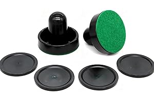 Air Hockey Pucks And Paddle Replacement Table Game Pusher With 4 For Game Tables Equipment Part Standard Pushers And