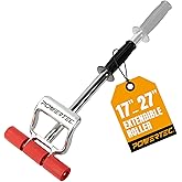 POWERTEC Extendable Floor and Wall Roller for Vinyl Flooring, Tile &amp; Linoleum Roller with Extendable 17" to 27" Handle, 7.5" Wide for LVP, Veneer, Carpet, Wall Coverings, 1PK (71033)