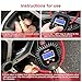 GOOLOO Digital Tire Pressure Gauge, 255 PSI Tire Inflator, Air Chuck and Compressor Accessories Heavy Duty with 360 Degree Rotatable Rubber Hose, Quick Connect Plug for 0.1 Display Resolution, Black
