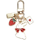 SHTALHST Bunny Keychain Rabbit Keychain Rabbit Accessories Bunny Gifts for Women Birthday Valentine Christmas Graduation