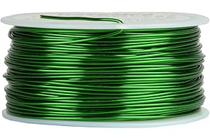 TEMCO INDUSTRIAL TEMCo 18 AWG Copper Magnet Wire - 1 lb 199 ft 155°C Magnetic Coil Green