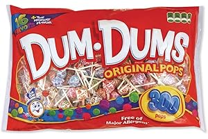 SPANGLER Dum-Dum-Pops, Assorted Flavors, Individually Wrapped, 300/Pack