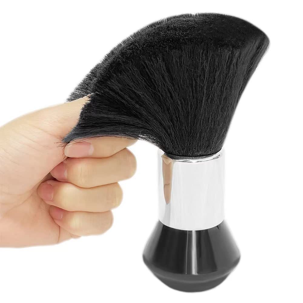 YAOTROOP Hairdresser Neck Face Duster Brushes Barber Brush Hairdressing Cutting Cleaning Hairbrush Plastic Grip Ultra Soft Nylon Hair Sweep Brush Hair Styling Tool for Salon Household